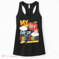 Cute My 1st Day Of Kindergarten Women's Tank Top thumb 0