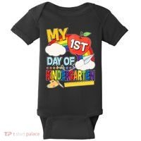 Cute My 1st Day Of Kindergarten Baby Bodysuit thumb 0