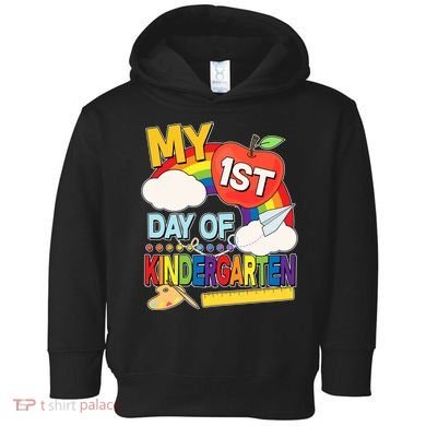 Cute My 1st Day Of Kindergarten Toddler Hoodie
