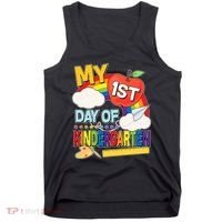 Cute My 1st Day Of Kindergarten Tank Top thumb 0