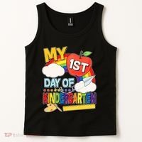Cute My 1st Day Of Kindergarten Tank Top thumb 2