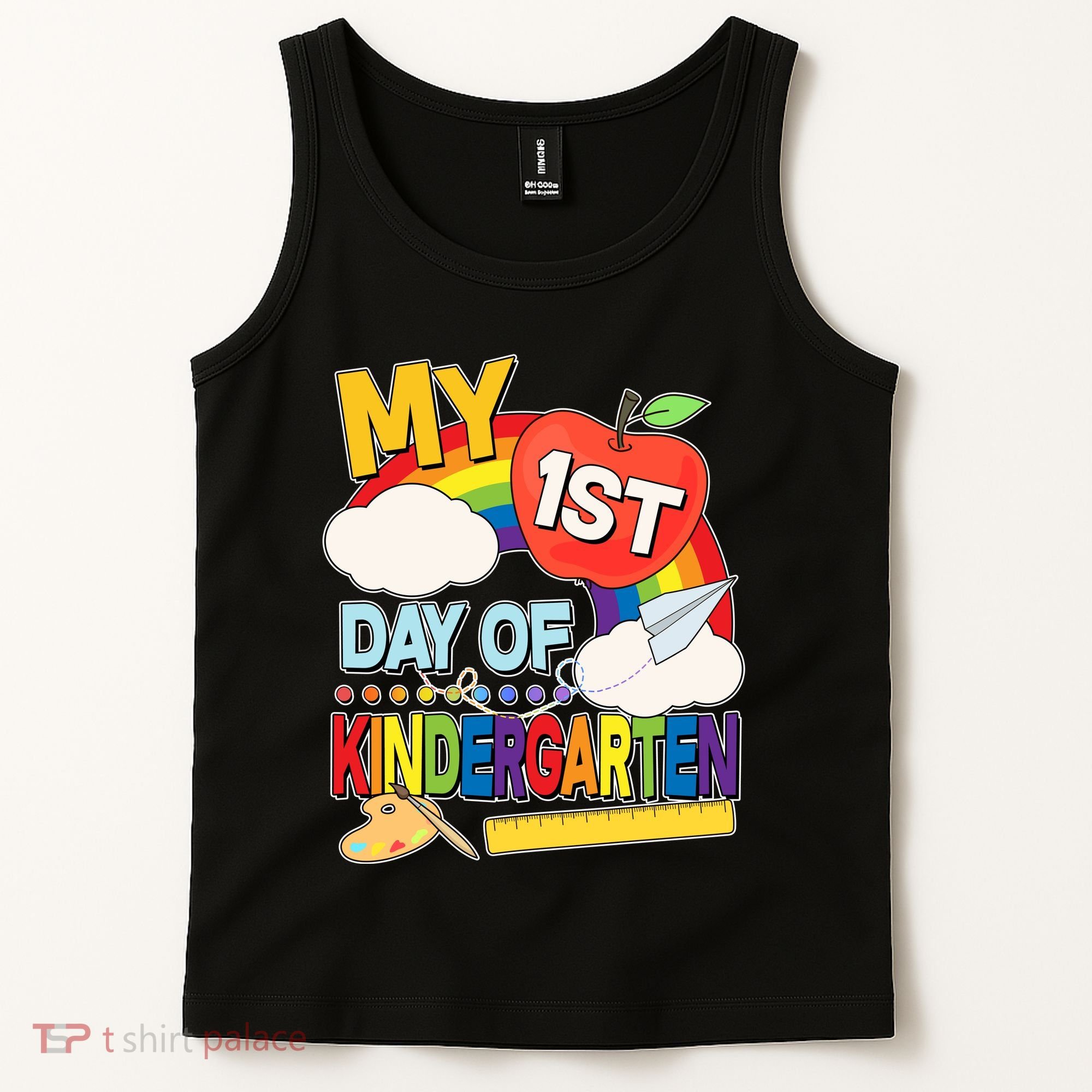 Cute My 1st Day Of Kindergarten Tank Top
