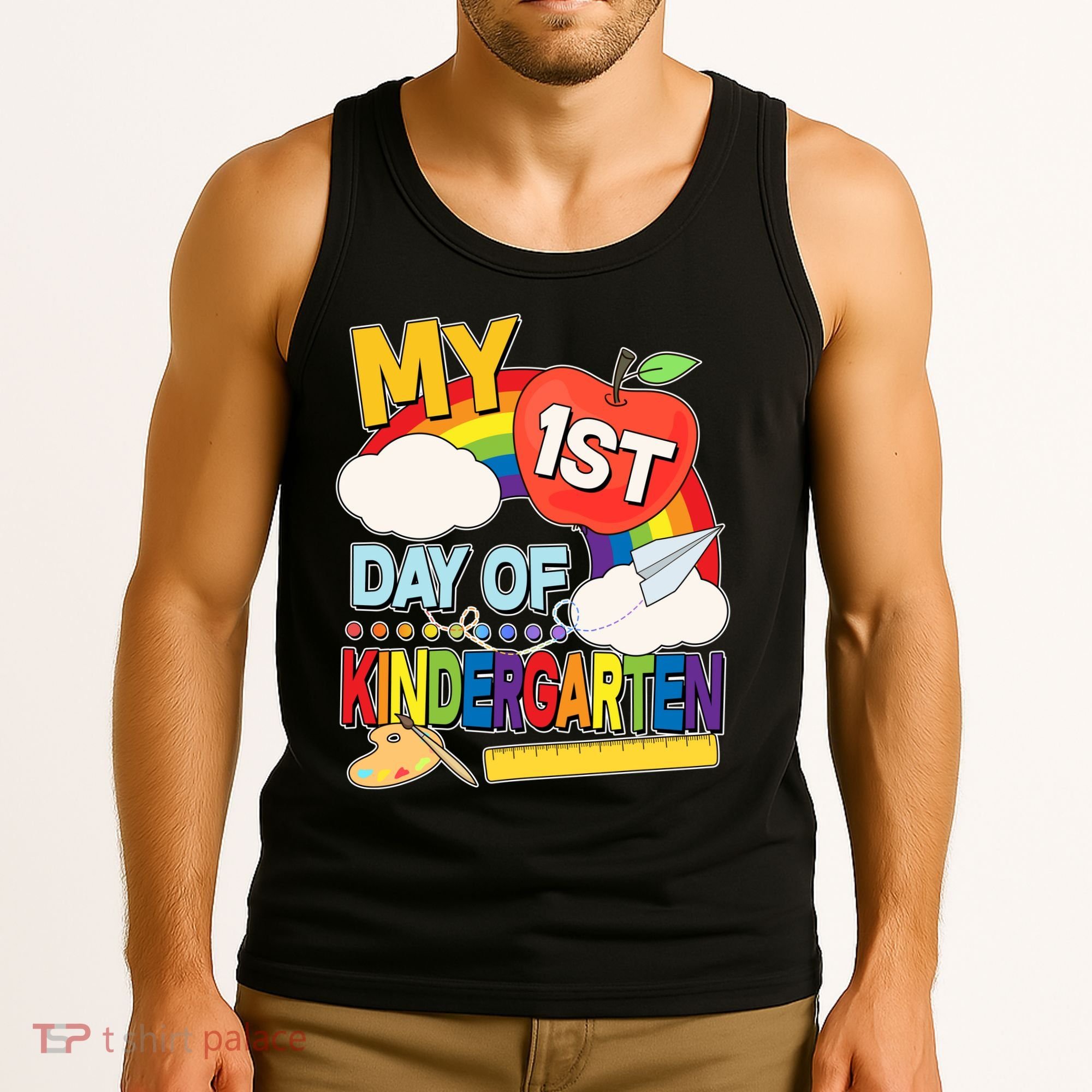 Cute My 1st Day Of Kindergarten Tank Top