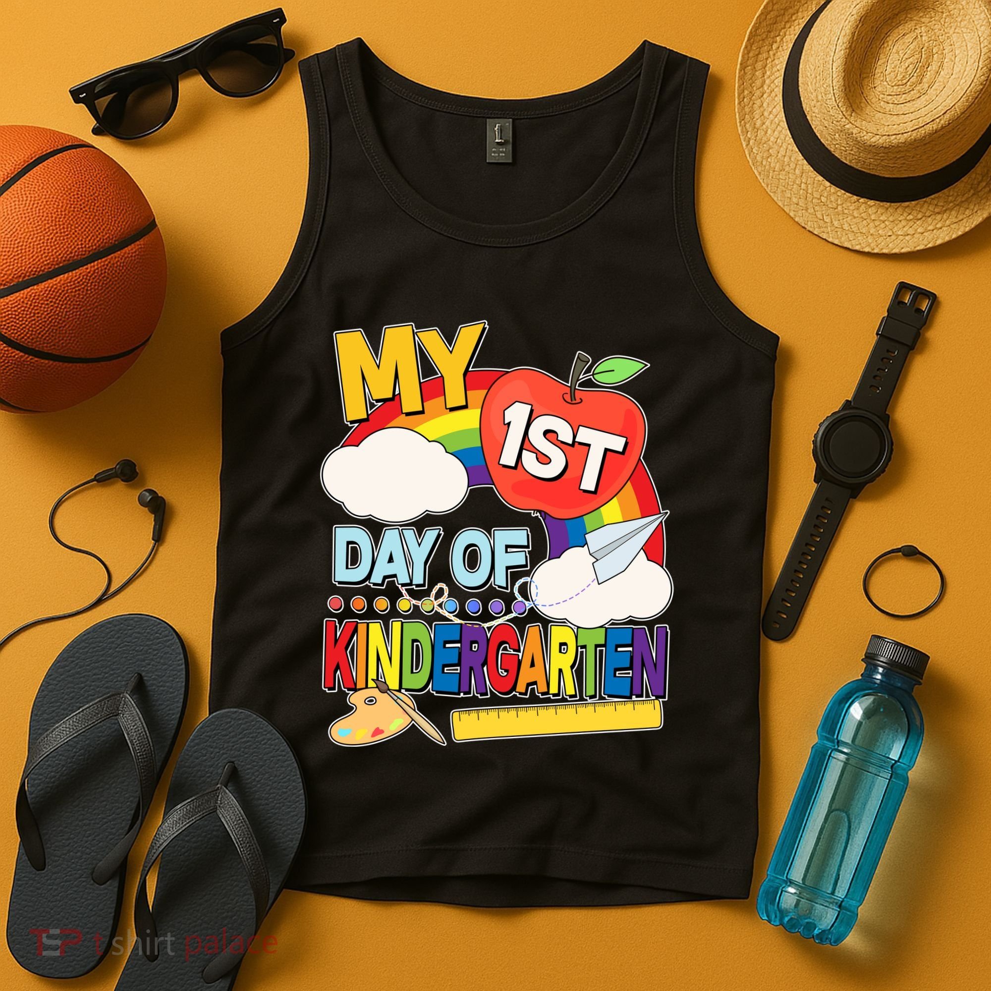 Cute My 1st Day Of Kindergarten Tank Top
