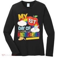Cute My 1st Day Of Kindergarten Women's Long Sleeve Shirt thumb 0