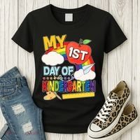 Cute My 1st Day Of Kindergarten Women's T-Shirt thumb 3