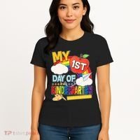 Cute My 1st Day Of Kindergarten Women's T-Shirt thumb 4