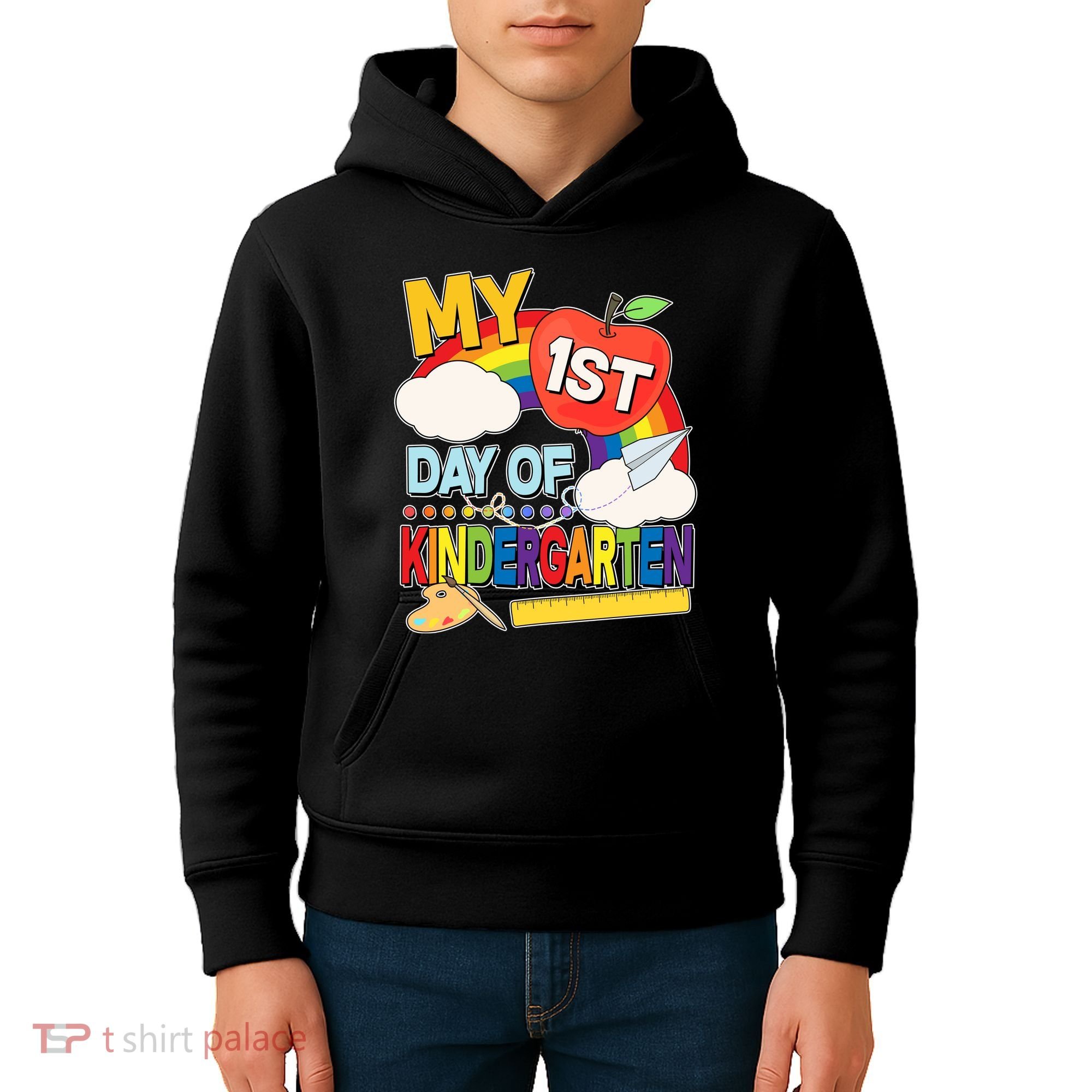 Cute My 1st Day Of Kindergarten Kids Hoodie