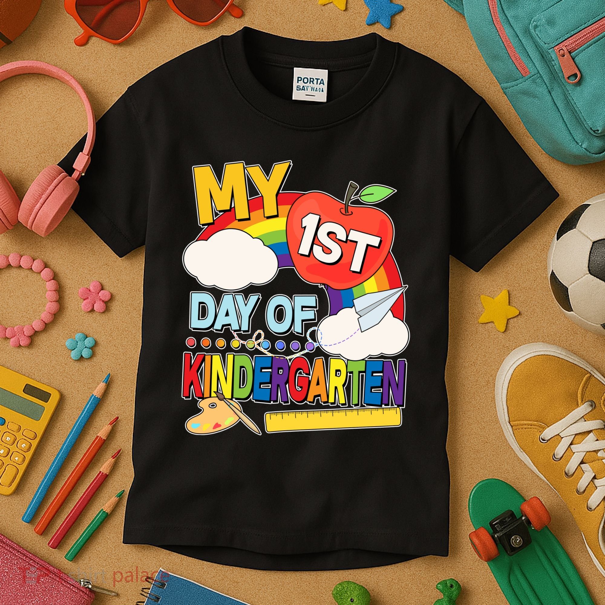 Cute My 1st Day Of Kindergarten Kids T-Shirt
