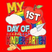 Cute My 1st Day Of Kindergarten Santa Hat thumb 1