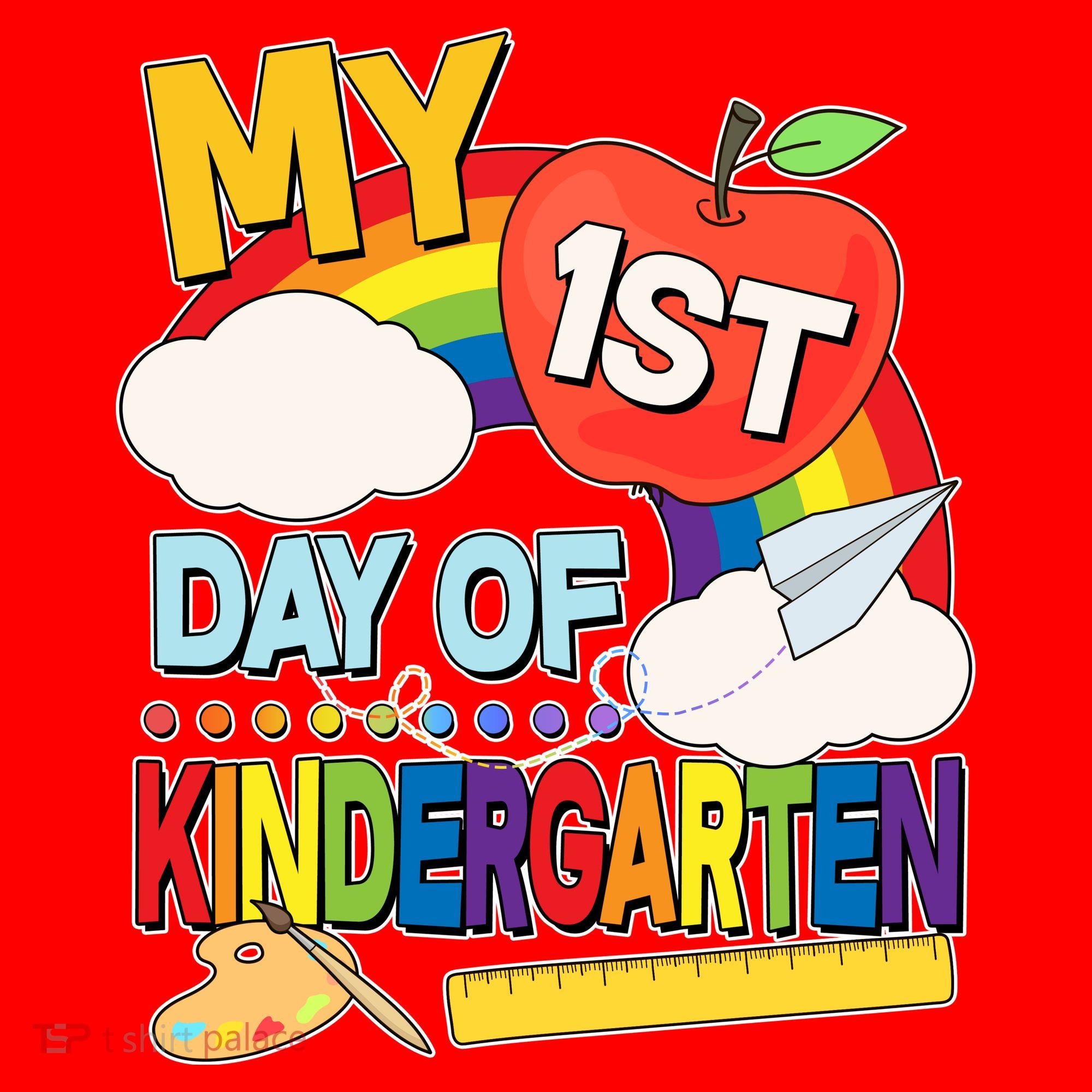 Cute My 1st Day Of Kindergarten Santa Hat