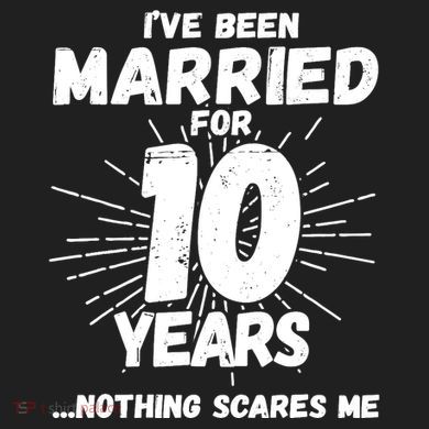 Couples Married 10 Years - Funny 10th Wedding Anniversary Port Authority Crush Ripstop Backpack