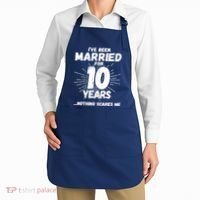 Couples Married 10 Years - Funny 10th Wedding Anniversary Apron thumb 2
