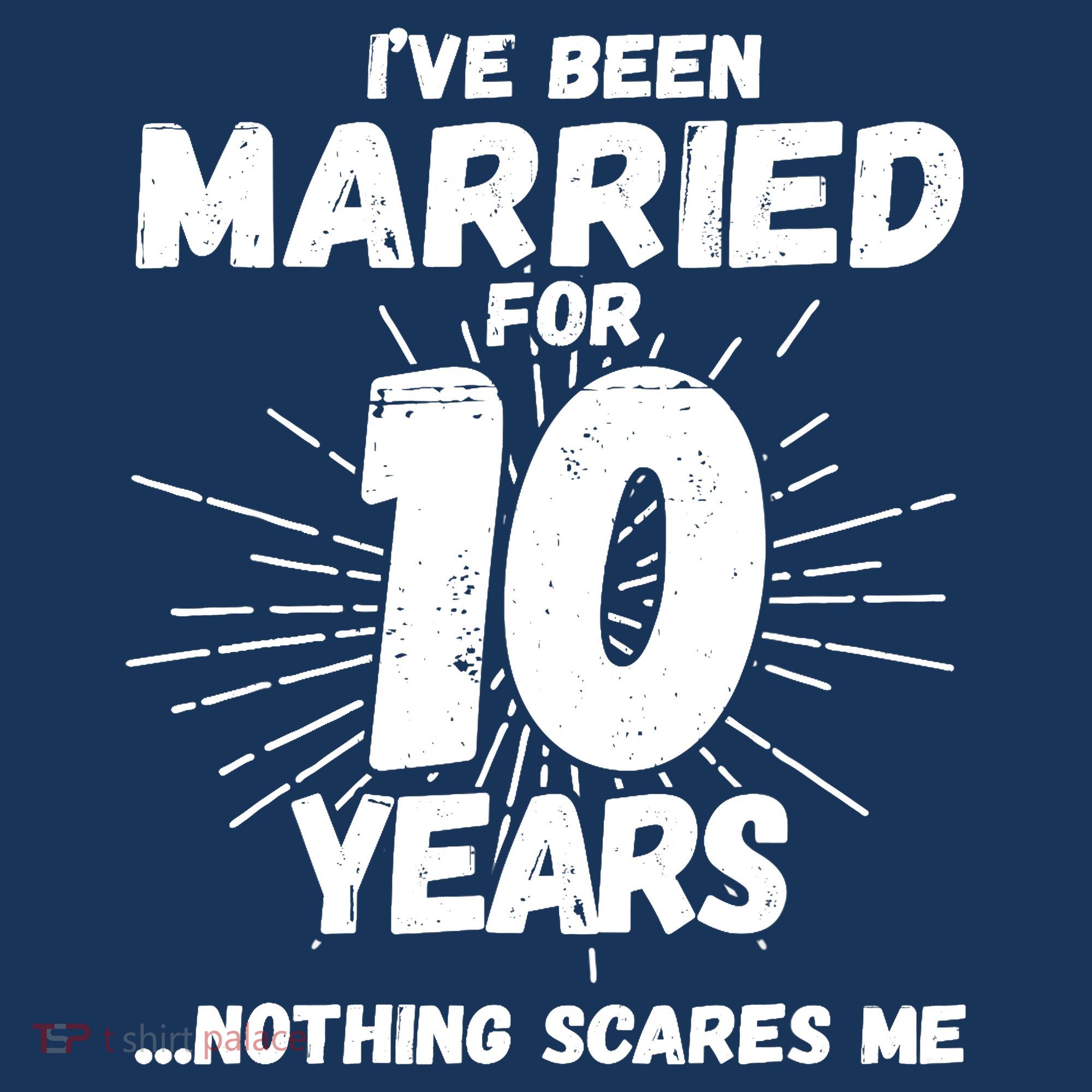 Couples Married 10 Years - Funny 10th Wedding Anniversary Women's Hoodie