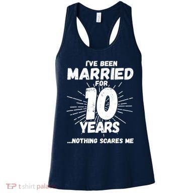 Couples Married 10 Years - Funny 10th Wedding Anniversary Women's Tank Top