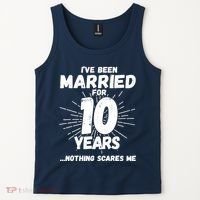 Couples Married 10 Years - Funny 10th Wedding Anniversary Tank Top thumb 2