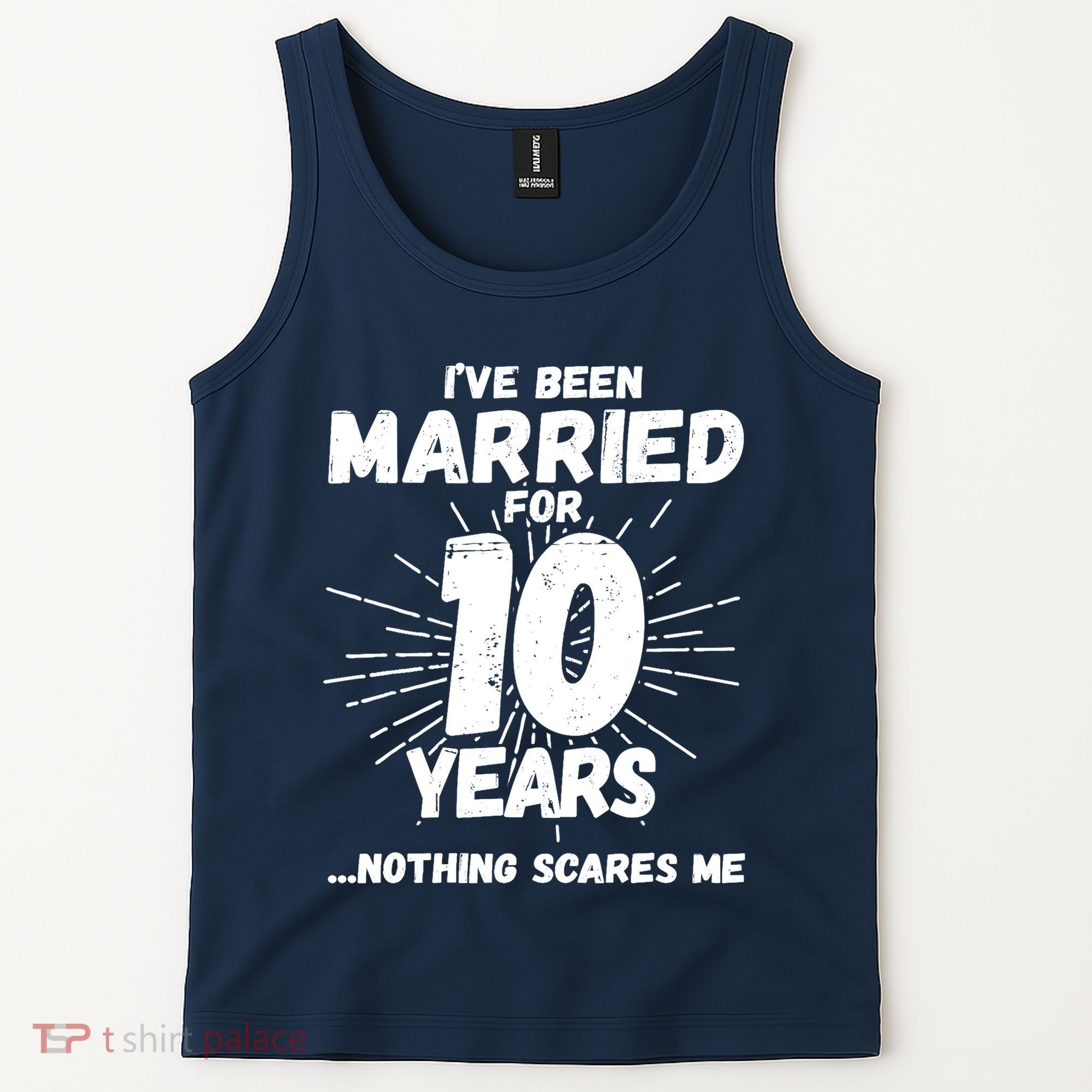 Couples Married 10 Years - Funny 10th Wedding Anniversary Tank Top