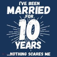Couples Married 10 Years - Funny 10th Wedding Anniversary Visor thumb 3
