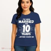 Couples Married 10 Years - Funny 10th Wedding Anniversary Women's T-Shirt thumb 4