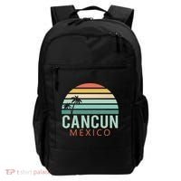 Cancun Mexico 2020 Retro Sun And Palm Group Gift Backpack thumb 0
