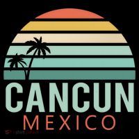 Cancun Mexico 2020 Retro Sun And Palm Group Gift Women's Hoodie thumb 2