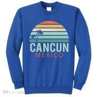 Cancun Mexico 2020 Retro Sun And Palm Group Gift Sweatshirt thumb 0