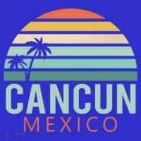 Cancun Mexico 2020 Retro Sun And Palm Group Gift Baby Bodysuit thumb 2