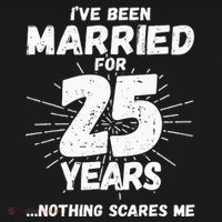 Couples Married 25 Years Funny 25th Wedding Anniversary Apron thumb 3