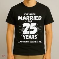 Couples Married 25 Years Funny 25th Wedding Anniversary T-Shirt thumb 3