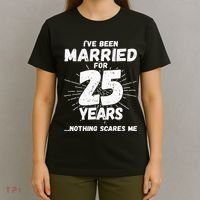 Couples Married 25 Years Funny 25th Wedding Anniversary T-Shirt thumb 4