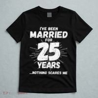 Couples Married 25 Years Funny 25th Wedding Anniversary T-Shirt thumb 5