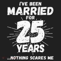 Couples Married 25 Years Funny 25th Wedding Anniversary Beanie thumb 2