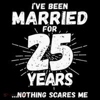 Couples Married 25 Years Funny 25th Wedding Anniversary Women's Hoodie thumb 2