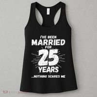 Couples Married 25 Years Funny 25th Wedding Anniversary Women's Tank Top thumb 3
