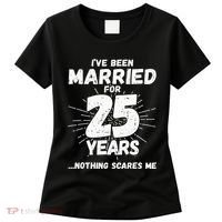 Couples Married 25 Years Funny 25th Wedding Anniversary Women's T-Shirt thumb 0