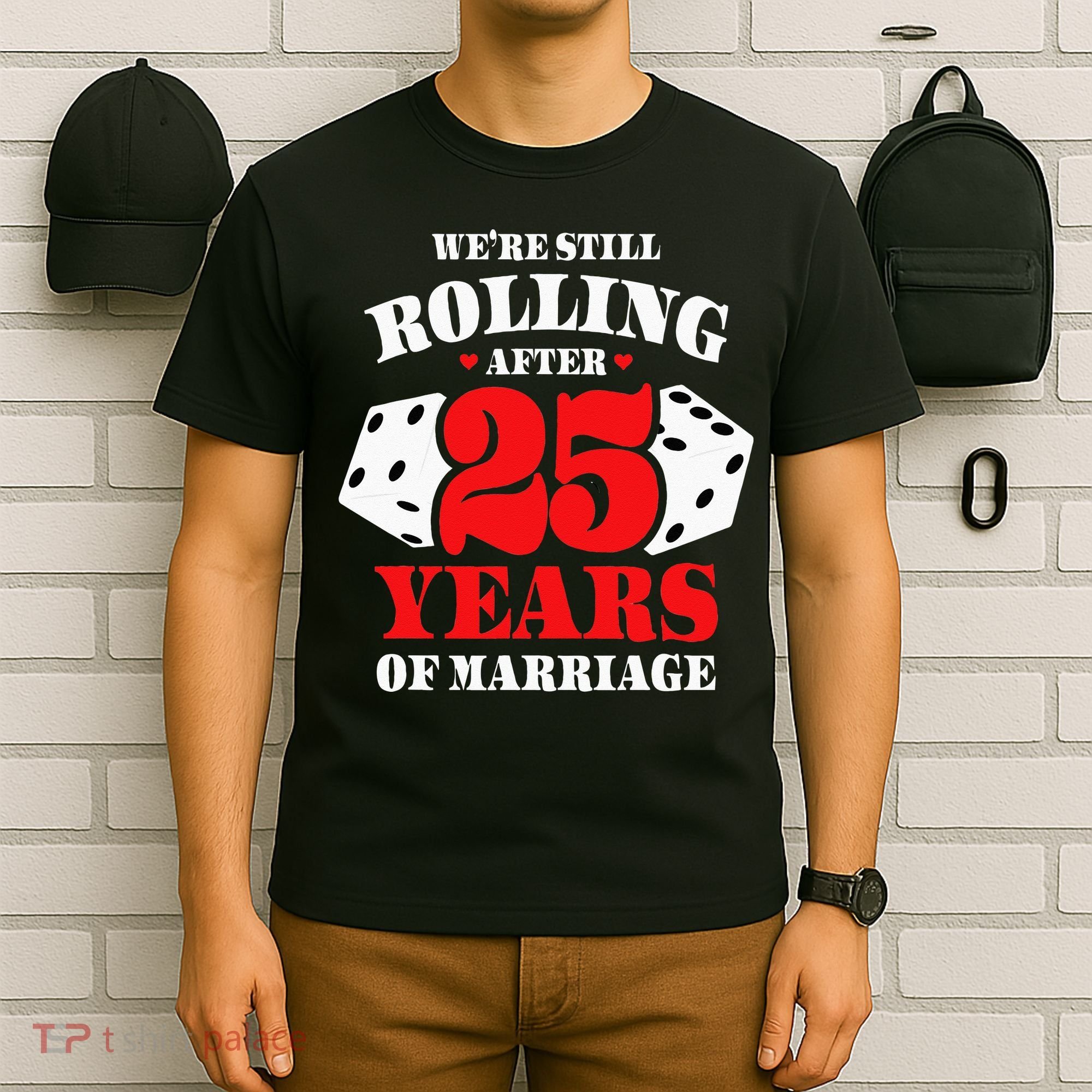 Couples Married 25 Years Funny 25th Wedding Anniversary T-Shirt