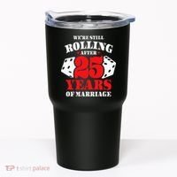 Couples Married 25 Years Funny 25th Wedding Anniversary Tumbler thumb 0