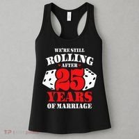 Couples Married 25 Years Funny 25th Wedding Anniversary Women's Tank Top thumb 3