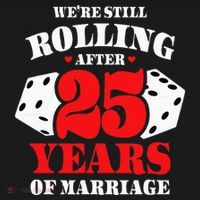 Couples Married 25 Years Funny 25th Wedding Anniversary Women's Tank Top thumb 5