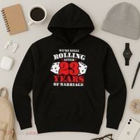 Couples Married 23 Years Funny 23rd Wedding Anniversary Hoodie thumb 3