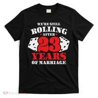 Couples Married 23 Years Funny 23rd Wedding Anniversary T-Shirt thumb 0