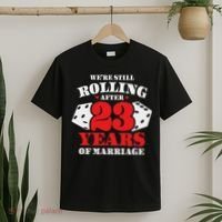 Couples Married 23 Years Funny 23rd Wedding Anniversary T-Shirt thumb 2