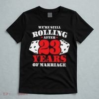 Couples Married 23 Years Funny 23rd Wedding Anniversary T-Shirt thumb 5
