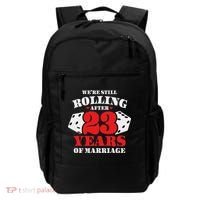 Couples Married 23 Years Funny 23rd Wedding Anniversary Backpack thumb 0