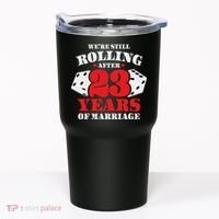 Couples Married 23 Years Funny 23rd Wedding Anniversary Tumbler thumb 0