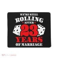 Couples Married 23 Years Funny 23rd Wedding Anniversary Mousepad thumb 0