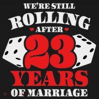 Couples Married 23 Years Funny 23rd Wedding Anniversary Ornament thumb 1