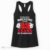 Couples Married 23 Years Funny 23rd Wedding Anniversary Women's Tank Top thumb 0