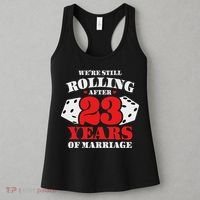 Couples Married 23 Years Funny 23rd Wedding Anniversary Women's Tank Top thumb 3
