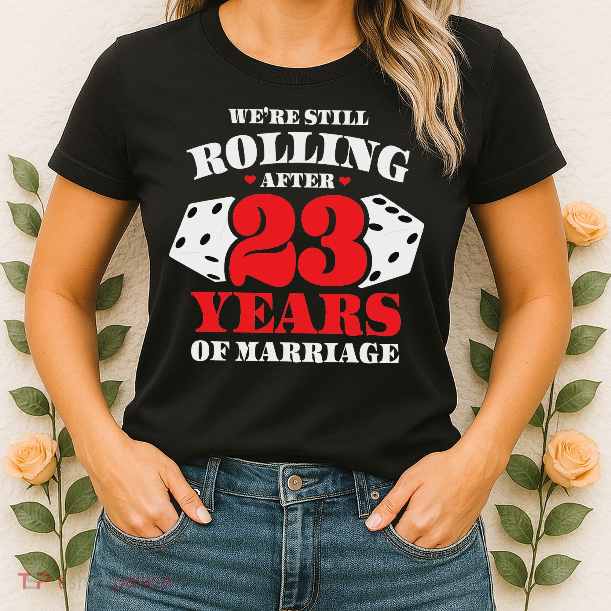 Couples Married 23 Years Funny 23rd Wedding Anniversary Women's T-Shirt